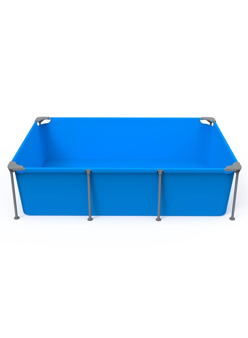 Athletiq Frame Rectangular Pool Set with 300Gal Filter Pump 2.58m*1.79m*66cm  - Image 4