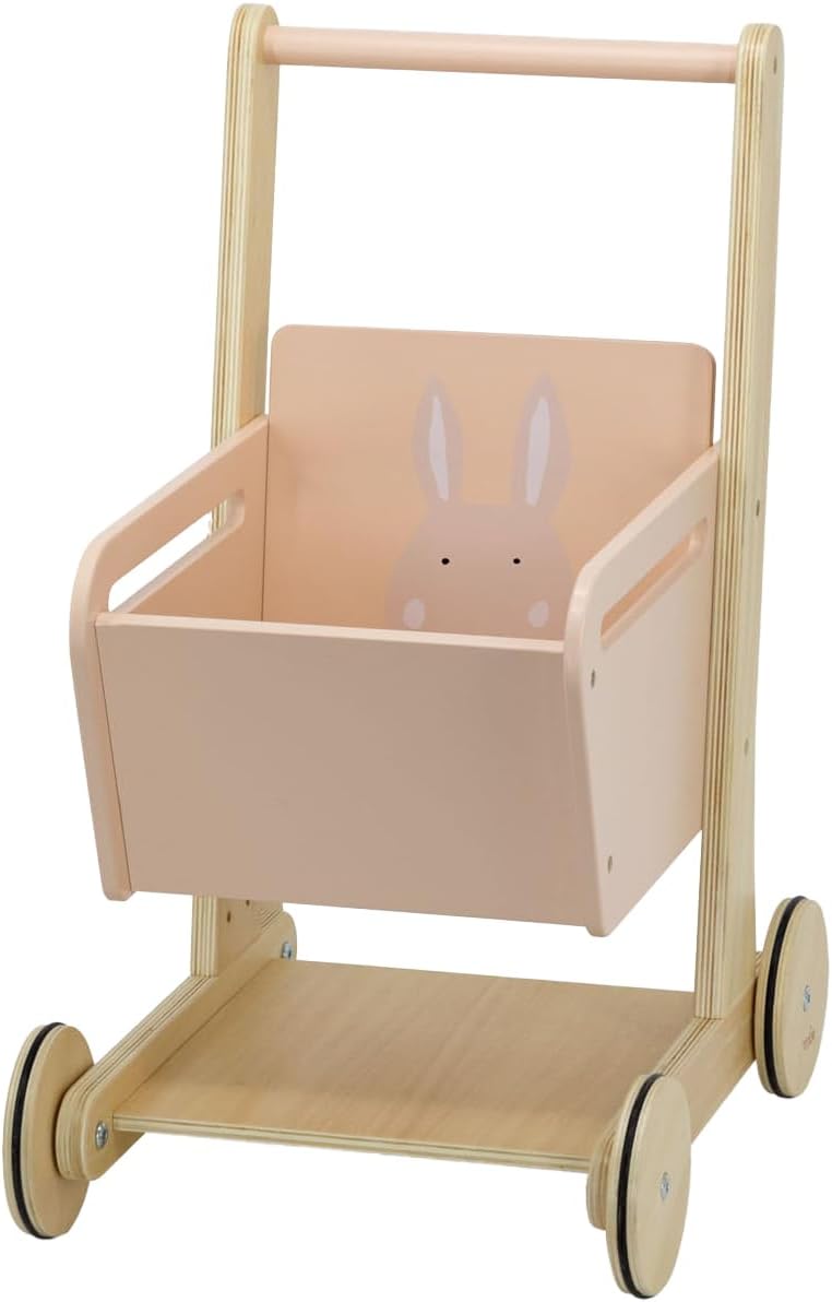 Trixie Wooden Shopping Trolley - Woman Rabbit - Image 1