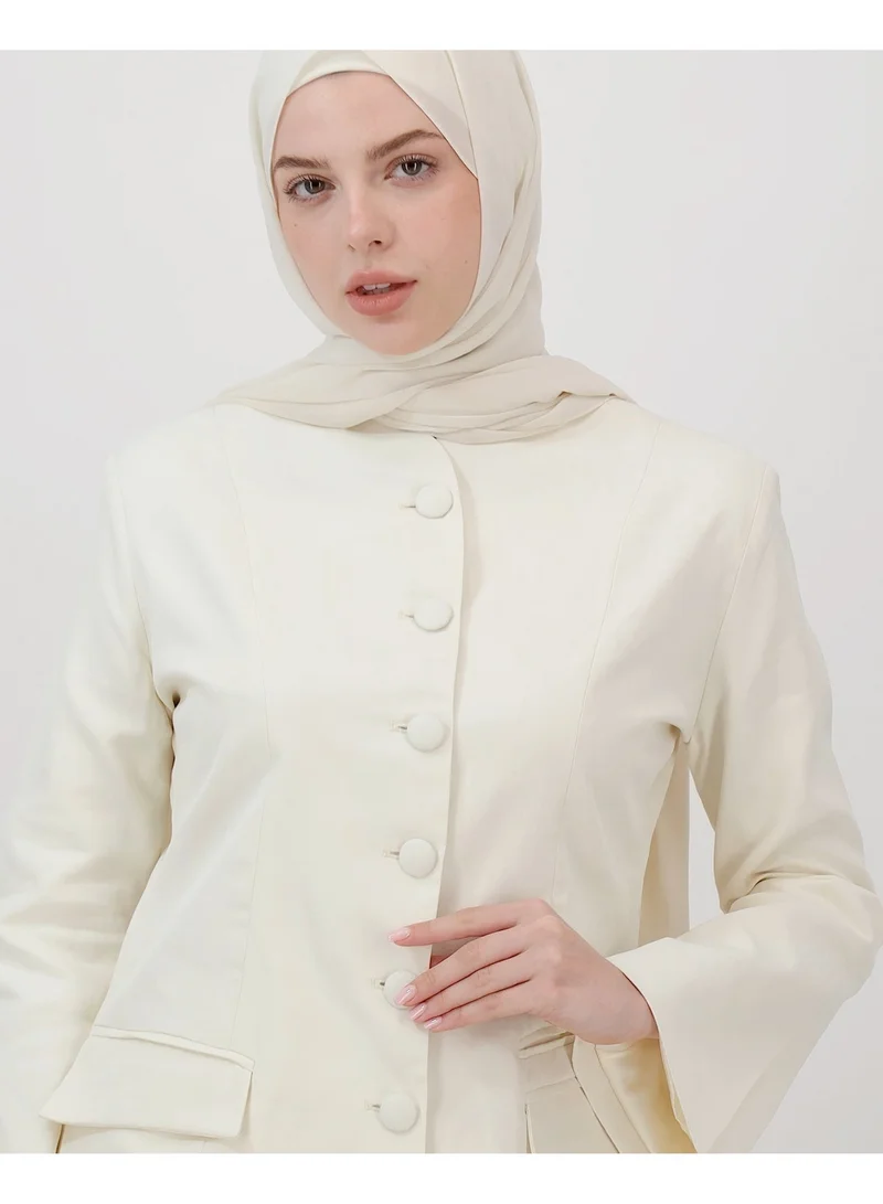 Eight Thirty Nine  Soft Authority - Vanilla White | Blazer and Maxi Skirt set for Women | Best Price UAE