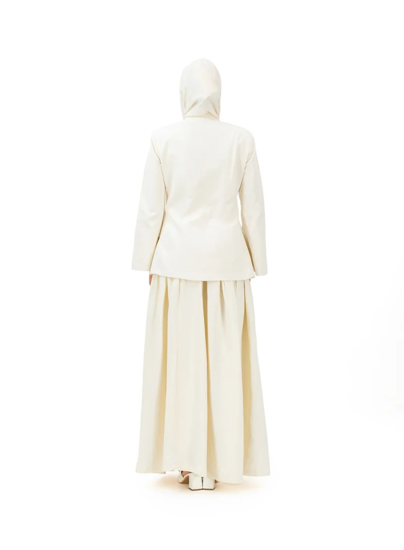 Eight Thirty Nine  Soft Authority - Vanilla White | Blazer and Maxi Skirt set for Women | Best Price UAE