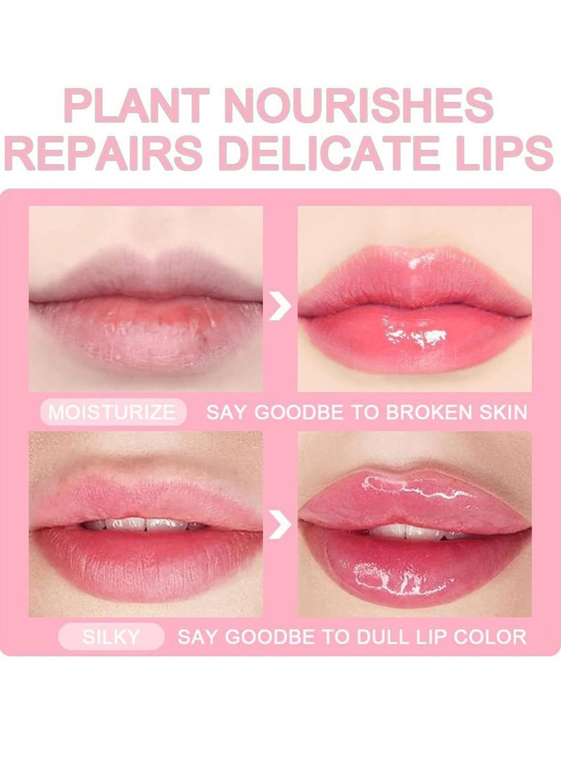 3Q beauty Aloe Vera Moisturizing Lips Plumping Lip Serum Hydrating Moisturizing Plump Lip Gloss Lip Balm for Fuller and Moisturizing Lips Lip Serum for Dry and Dark Lips Lip Gloss Oil - Image 2