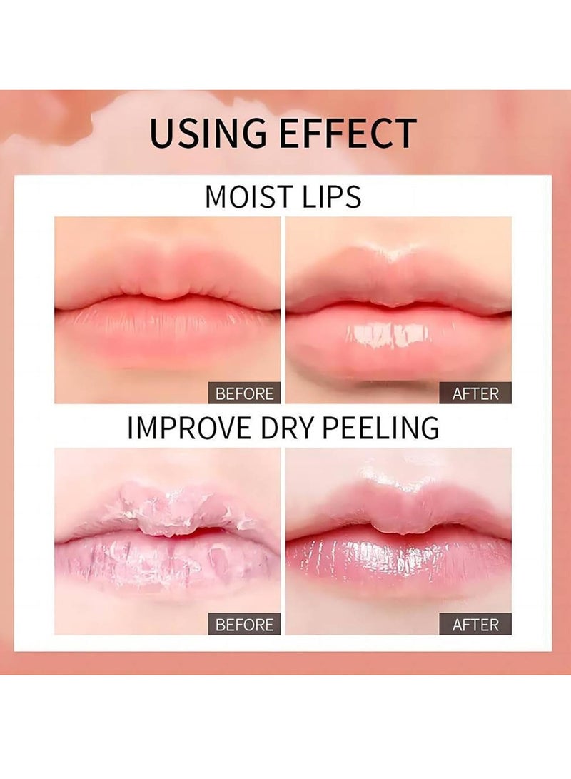 3Q beauty Aloe Vera Moisturizing Lips Plumping Lip Serum Hydrating Moisturizing Plump Lip Gloss Lip Balm for Fuller and Moisturizing Lips Lip Serum for Dry and Dark Lips Lip Gloss Oil - Image 4