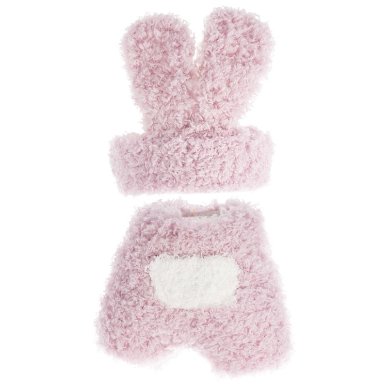 Beofinest Clothes for 17cm Dolls Accessories for 17cm Doll Clothes Set for Doll Stylish Adorable Rabbit Shape 2 PCS Set Hat Clothes for Dolls Accessories No Doll RabbitPurple - Image 3