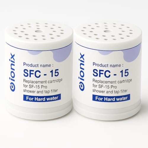 IONIX Replacement Water Softener Cartridge Ionix Shower Filter For Bathroom For Hard Problems | Hard Water Softener Cartiridge For Softner For Better Skin & Hair (Pack of 2) - Image 1