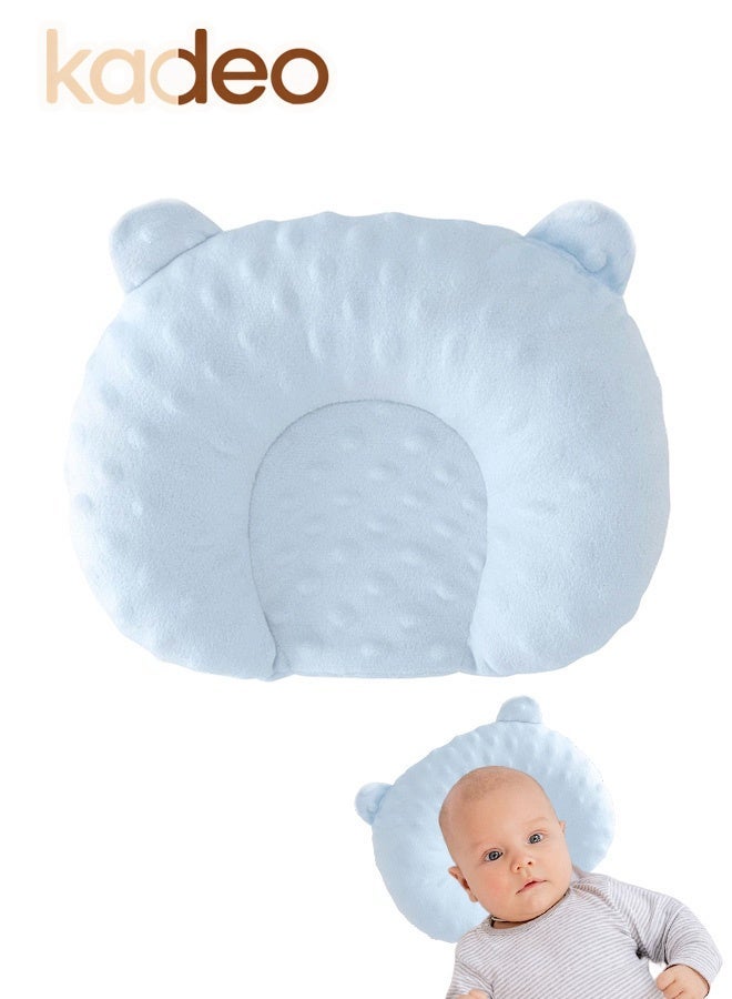 kadeo Nursing Pillow and Positioner, for Breastfeeding and Bottle Feeding, Machine-Washable Head and Neck Support, Tummy Time, , Awake-Time Support Blue - Image 3