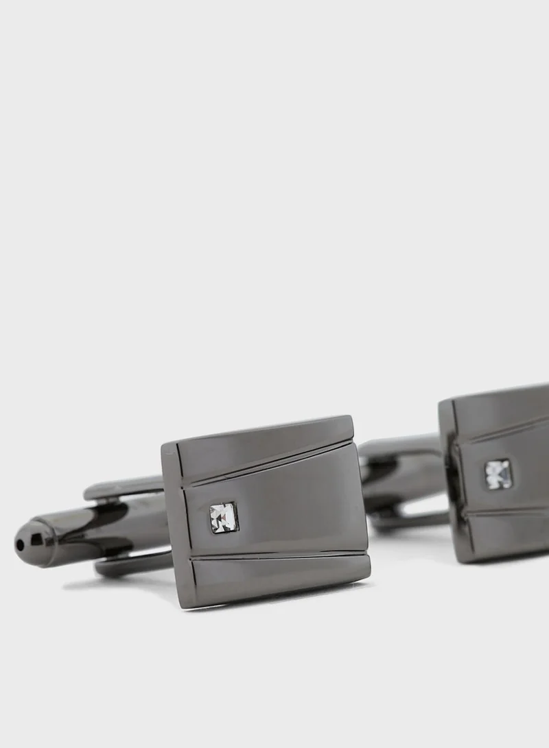 Robert Wood Cufflinks And Tie Pin Set In Gift Box