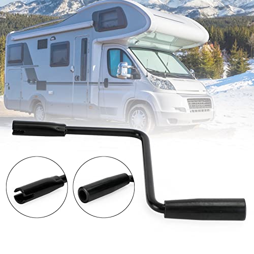 Frezon Pop Up Camper Crank Handle Caravan RV Camping Canopy Rocker Black - Image 2