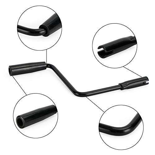 Frezon Pop Up Camper Crank Handle Caravan RV Camping Canopy Rocker Black - Image 5