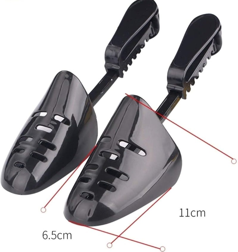 MOON WORLD Shoe Trees for Men,women Adjustable Plastic Shoe Trees Shaper,Shoe Stretcher,Boot Holder- 1 Pair Black, Shoe Trees for Unisex - Image 2