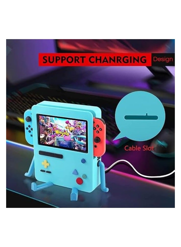 بروماس حامل لملحقات نينتندو سويتش قاعدة محمولة متوافقة مع نينتندو سويتش OLED حافظة لطيفة BMO ديكور هدية للرجال والنساء والأطفال - Image 3