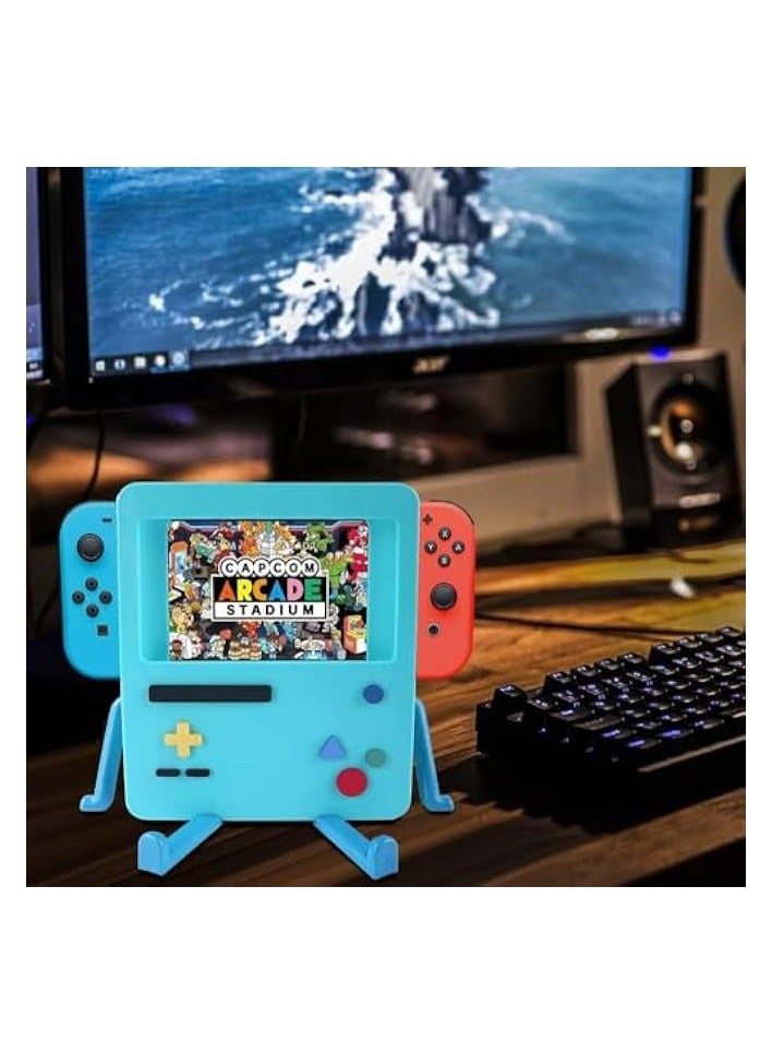 بروماس حامل لملحقات نينتندو سويتش قاعدة محمولة متوافقة مع نينتندو سويتش OLED حافظة لطيفة BMO ديكور هدية للرجال والنساء والأطفال - Image 5