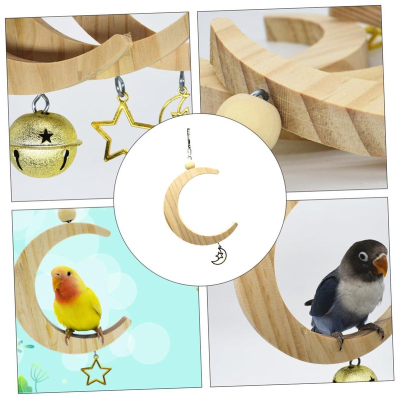 Colorful Small Bird Swing Hanging Cage Toy for Parrot Exercise and Play - Image 3