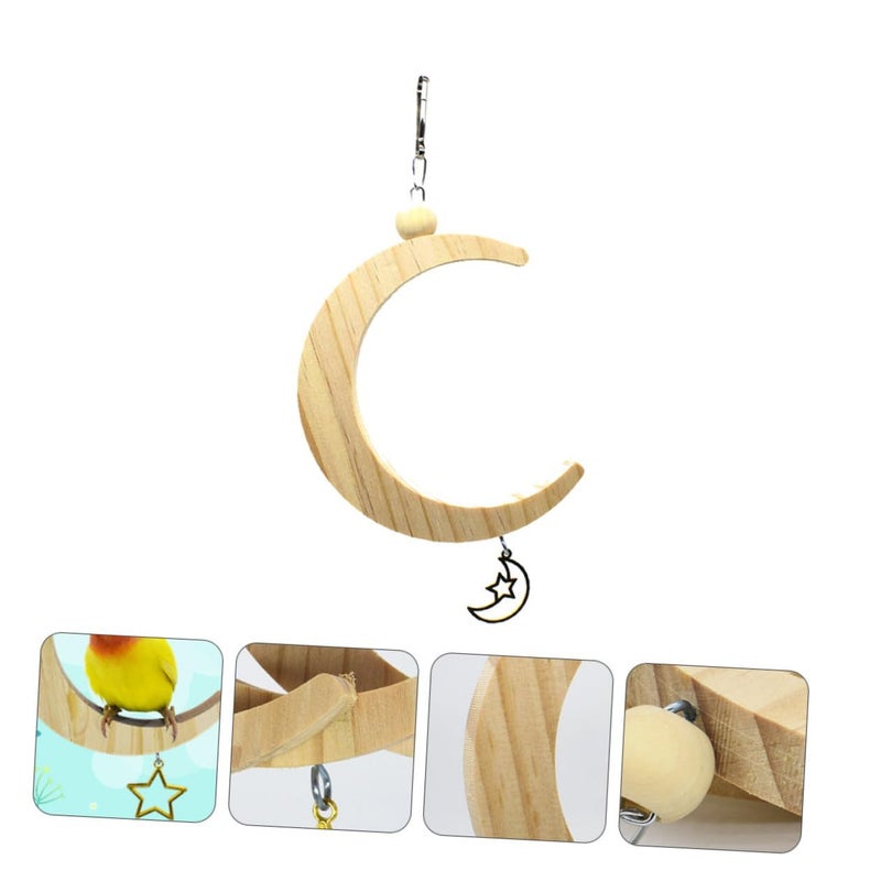 Colorful Small Bird Swing Hanging Cage Toy for Parrot Exercise and Play - Image 5
