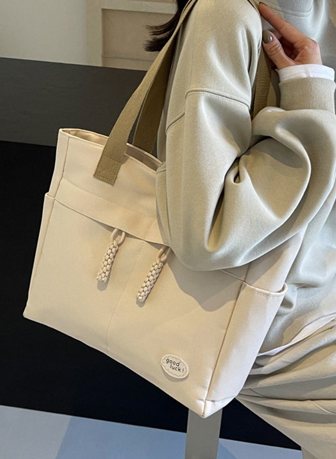 DUNISO Women's Shoulder Tote Bag Canvas Handbag For Women Large Capacity Bucket Bag Fashionable Travel Messenger Shoulder Bag For Ladies Girls College Students - Image 3