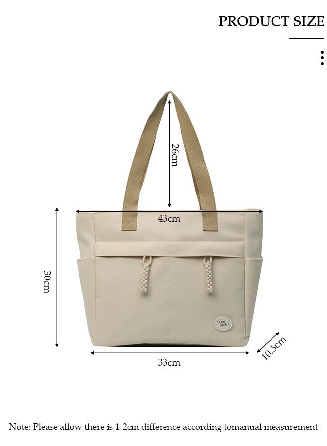 DUNISO Women's Shoulder Tote Bag Canvas Handbag For Women Large Capacity Bucket Bag Fashionable Travel Messenger Shoulder Bag For Ladies Girls College Students - Image 4