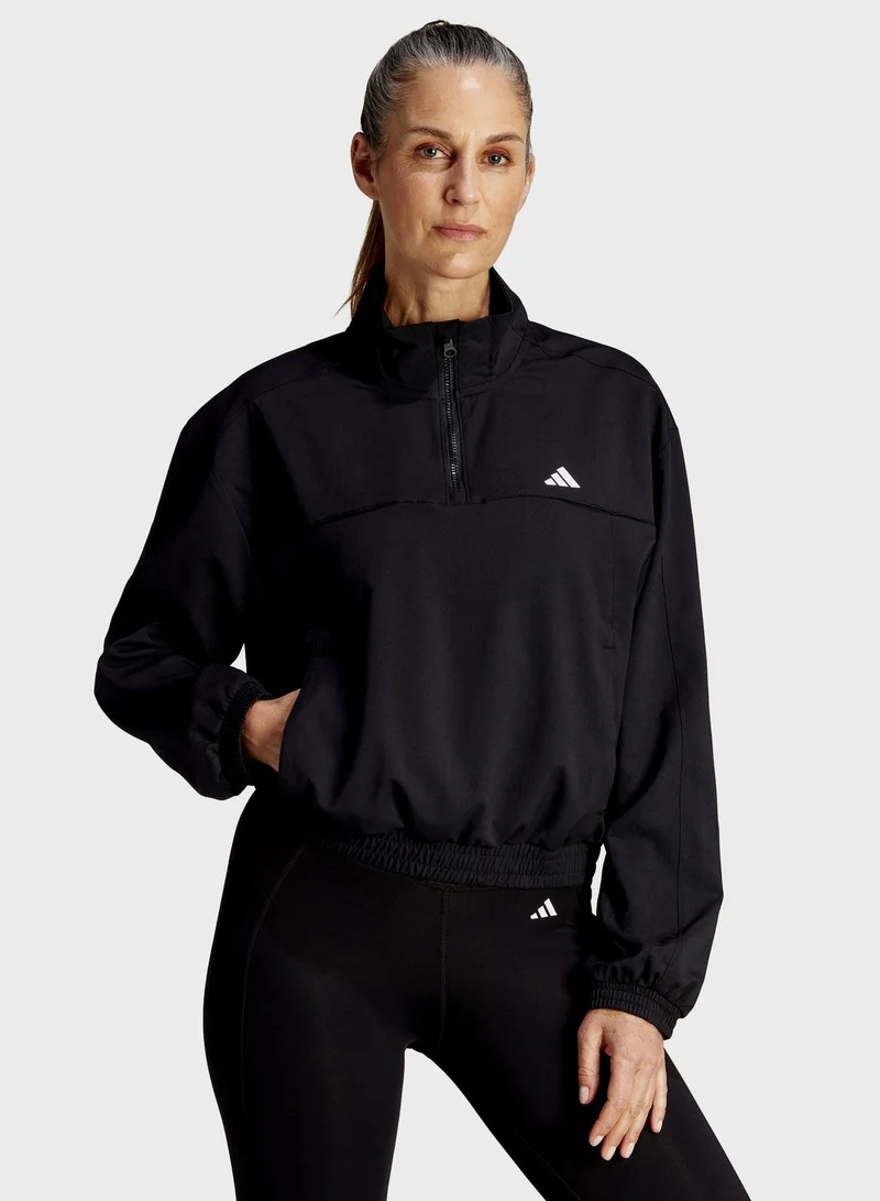 Adidas 1/4 Train Essential Minimal Sweatshirt