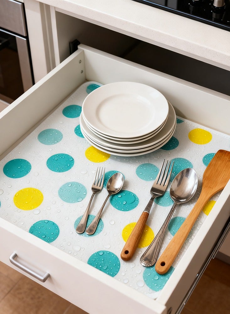 Waterproof Moisture-proof Bathroom Kitchen Drawer Liner DIY Trimmable Anti-slip Durable Cabinets Shelf Liner Non-Adhesive Shelves Mat 45*200cm - Image 1