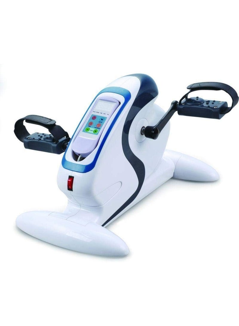 دراجة تمارين محمولة لكبار السن لتمرين الذراعين والساقين – بدال رياضي صغير ثابت مع شاشة LCD متعددة الوظائف – جهاز تمارين منزلي لتحسين الحركة والدورة الدموية - Image 1