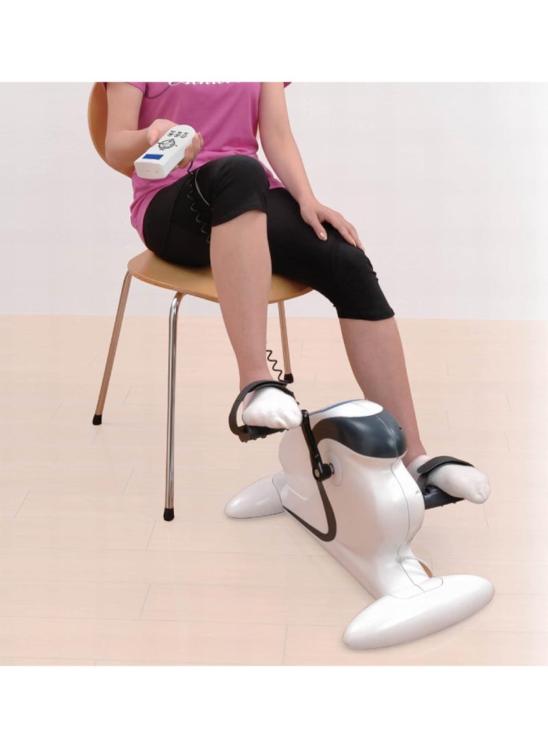 دراجة تمارين محمولة لكبار السن لتمرين الذراعين والساقين – بدال رياضي صغير ثابت مع شاشة LCD متعددة الوظائف – جهاز تمارين منزلي لتحسين الحركة والدورة الدموية - Image 3