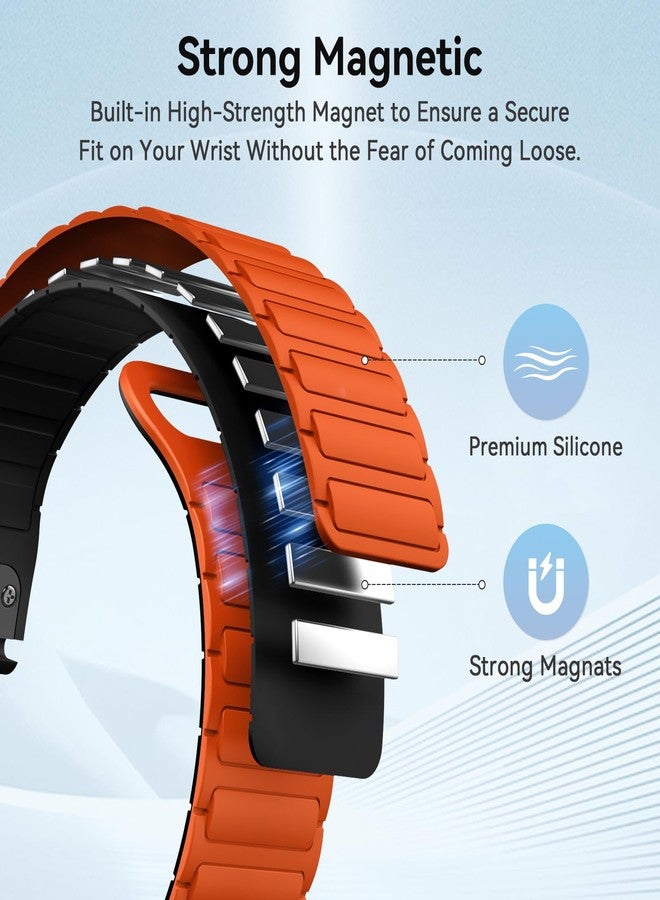 ISABAKE Watch Strap for Fenix 8 47mm/7/6 Pro/5 Plus, 22mm Silicone Quickfit Replacement Band for Garmin Epix Pro 47mm/Forerunner 945/935, 22MM - Image 2