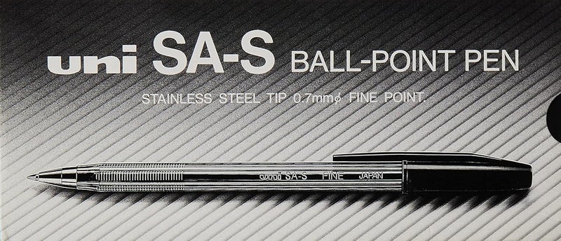 يوني بول Uni-Ball SA-S Fine 0.7 mm Ballpoint Pen - Black - Image 3