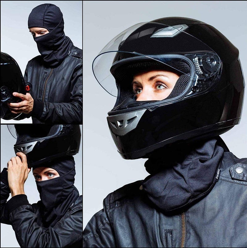 BISMAADH Face Mask Pro for Bikers, Riding, Cycling, Running & Hiking Protects from UV Rays, Wind, Sun, Dust 4 Way Stretch - Face Protection Balaclavas for Men & Women Orange - Image 2