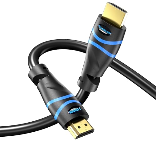 BlueRigger 8K HDMI Cable (6FT - 2 Pack, 8K 60Hz HDR, 4K 120Hz, High Speed 48Gbps with Ethernet, eARC, 3D, HDCP 2.3) - Compatible with PS5, Xbox, Roku, Apple TV, Switch, PC - Image 1