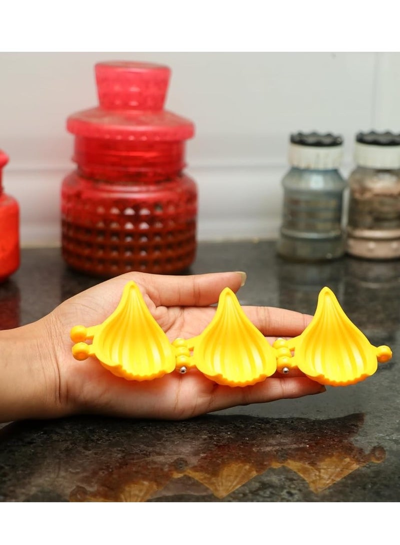 جاردن أوف آرت قالب صانع موداك ثلاثي الطي من جاردن أوف آرتس، قطعتان صغيرتان ومتوسطتان، برتقالي، 7×7×2 سم - Image 5