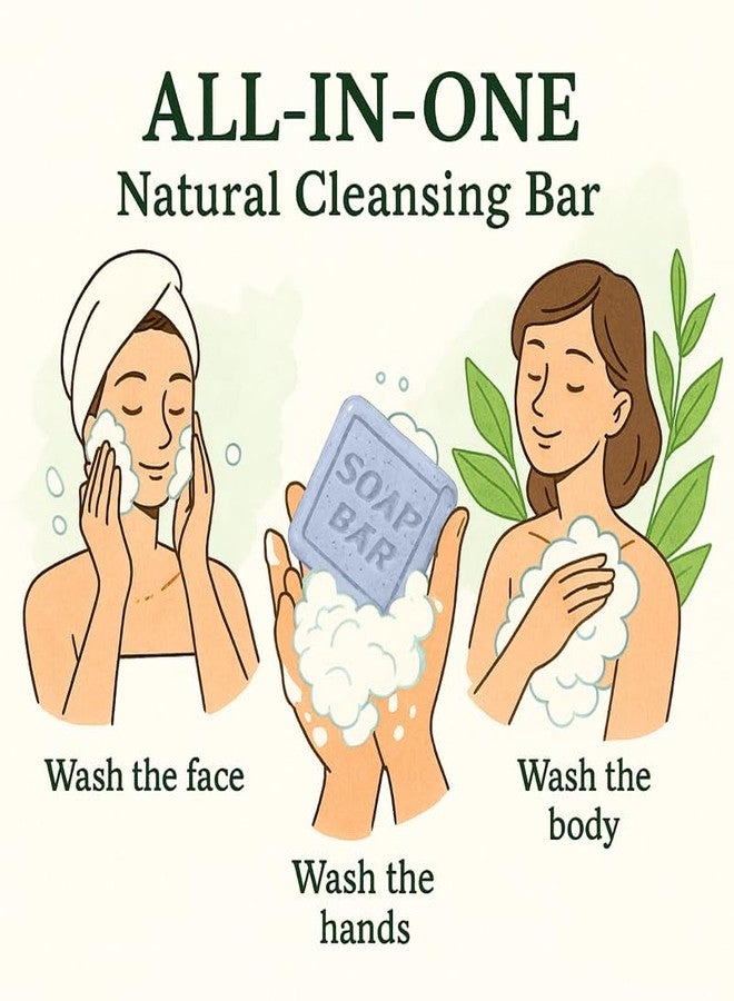 APPTI Botanical Natural Soap Bar, Womens Moisturizing Bar with Essential Oils, Handmade, Vegan, Soaps for Face & Body, 3.98oz (Lavender) - Image 5