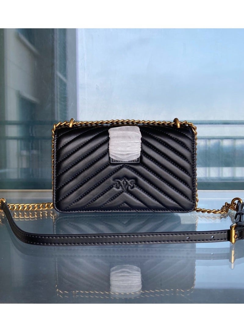 PINKO حقيبة كتف متقاطعة من بينكو بسلسلة 21*13*6.5 سم - Image 3