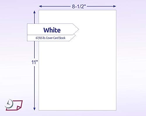 NextDayLabels Color Cardstock Paper - 50 Sheets - 8-1/2" x 11" - White 67 lb (147 gsm) - Thick Colored Paper for Crafting, Invitations, Posters, Flyers, and DIY Projects - Made in USA - Image 2