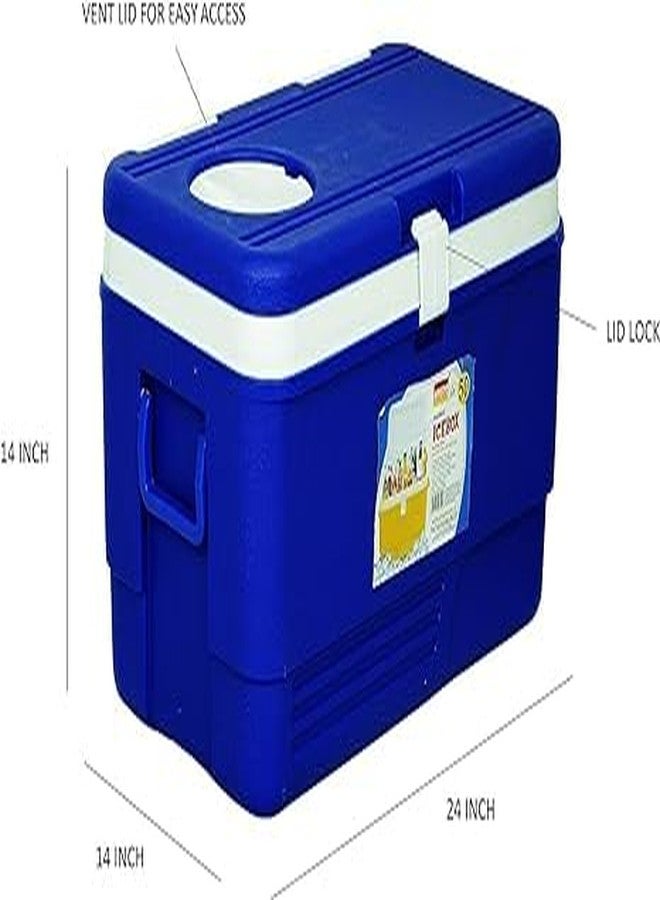 Divik Unbreakable Insulated Chiller Ice Box 50 Liter Insulated Chiller Ice Box with Vent Lid (1Pcs) (Blue) - Image 4