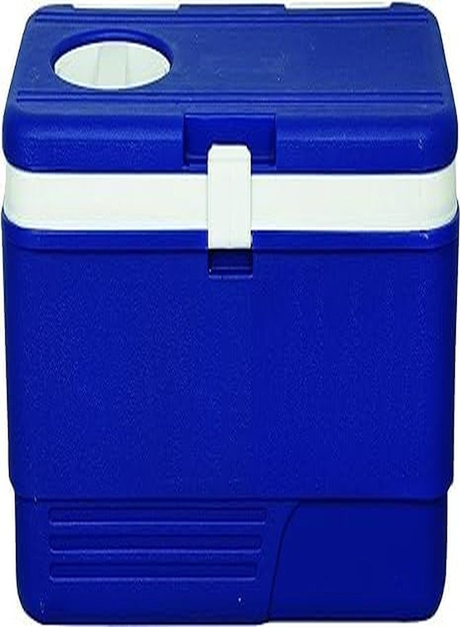 Divik Unbreakable Insulated Chiller Ice Box 50 Liter Insulated Chiller Ice Box with Vent Lid (1Pcs) (Blue) - Image 1