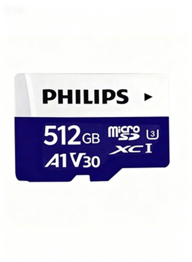 Philips Advance Philips 512GB A1 V30 U3 High Speed Dash Cam Special Micro SD Memory Card, Up to 100MB/s Rugged TF Card for Car Dash Cams, Home Surveillance Cameras, Drones & Digital Cameras - Image 1