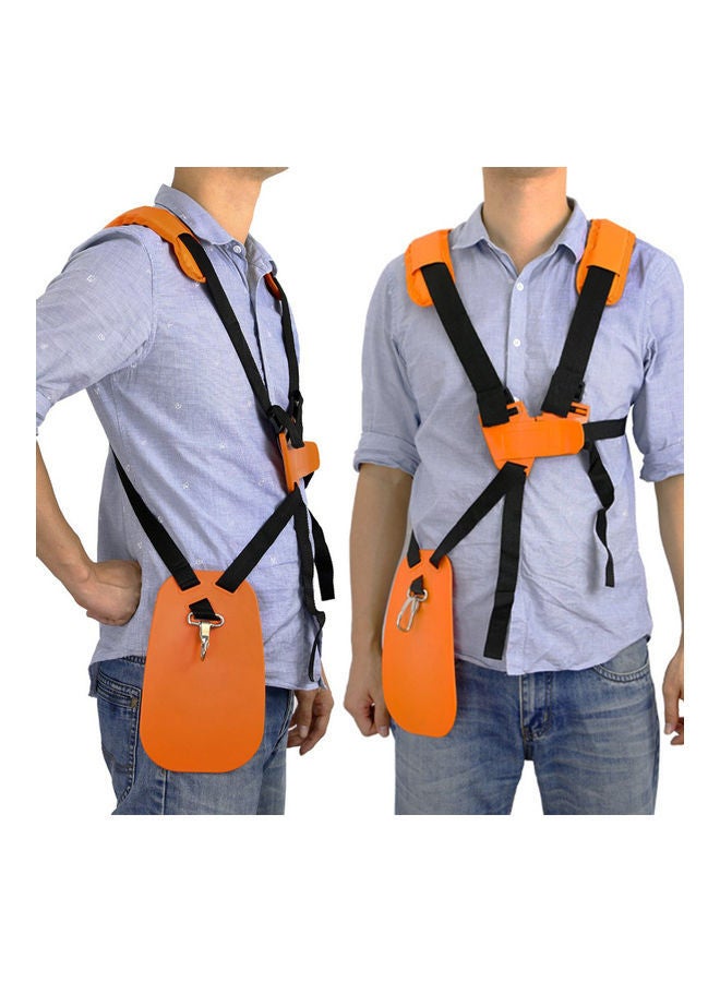 NIBEMINENT Double Shoulder Adjustable Strap String Trimmer Orange/Black  - Image 2