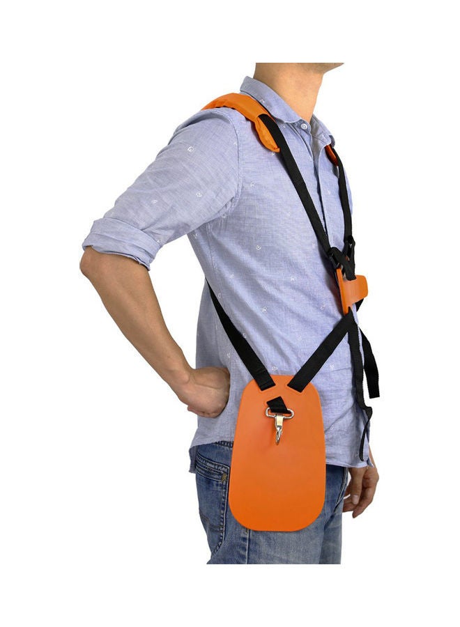 NIBEMINENT Double Shoulder Adjustable Strap String Trimmer Orange/Black  - Image 5