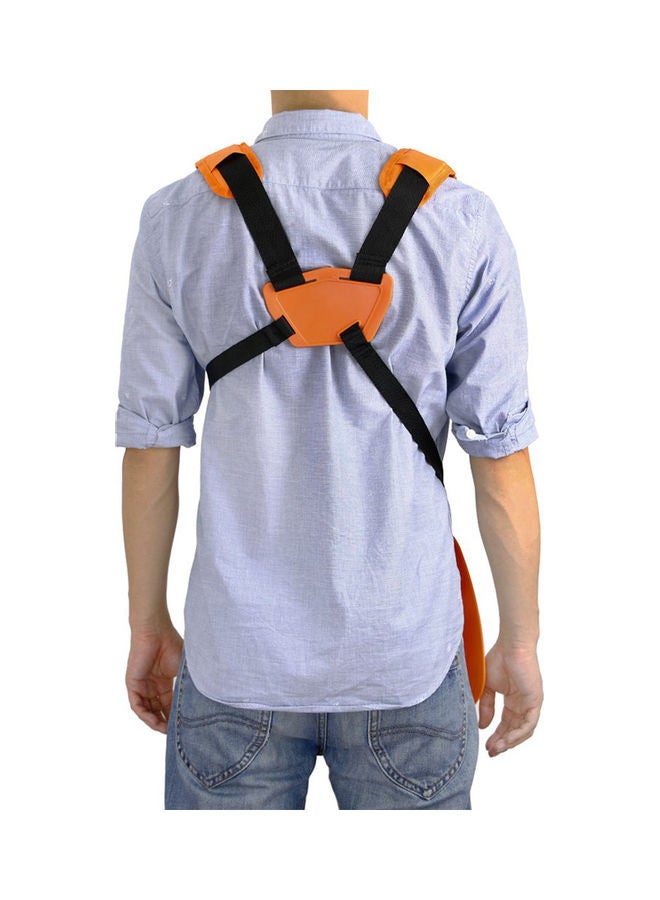 NIBEMINENT Double Shoulder Adjustable Strap String Trimmer Orange/Black  - Image 4
