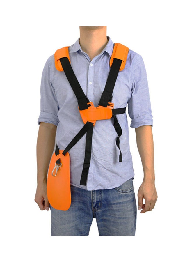 NIBEMINENT Double Shoulder Adjustable Strap String Trimmer Orange/Black  - Image 3