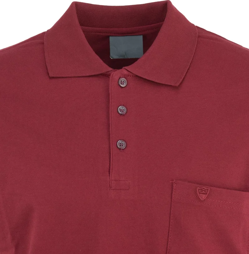 Oppland Men's Polo Collar Pocket Short Sleeve Hilfiger Model Normal Cut Cotton Lakos Fabric T-Shirt