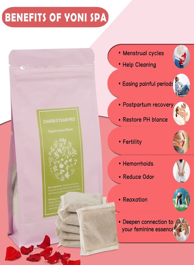 AKSOVA Yoni Herbs, V Steam Herbs for Feminine Cleansing & Postpartum Care & Ph Balance, Organic Yoni Herbs (20 Bags - Image 3