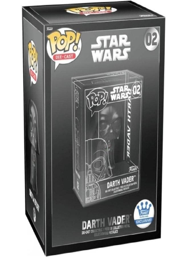 POP - Funko Pop! Die-Cast Star Wars Darth Vader Funko Shop Exclusive Figure #02 - Image 1