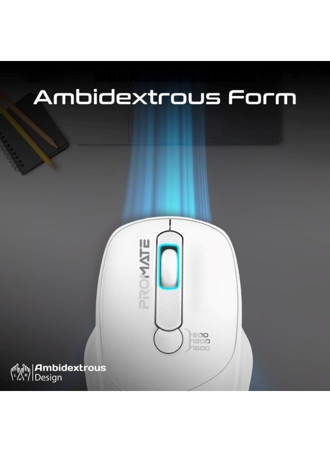 Promats Promate UniGlide EZGrip™ Ergonomic Wireless Mouse  - Image 5