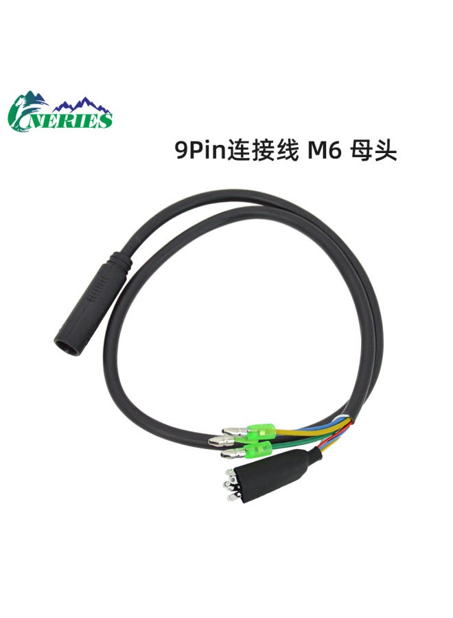 9Pin خط تعديل محرك السيارة الكهربائية، خط تمديد مقاوم للماء من التفلون، خط تحويل ذكر/أنثى لمحرك بافانغ الأمامي والخلفي