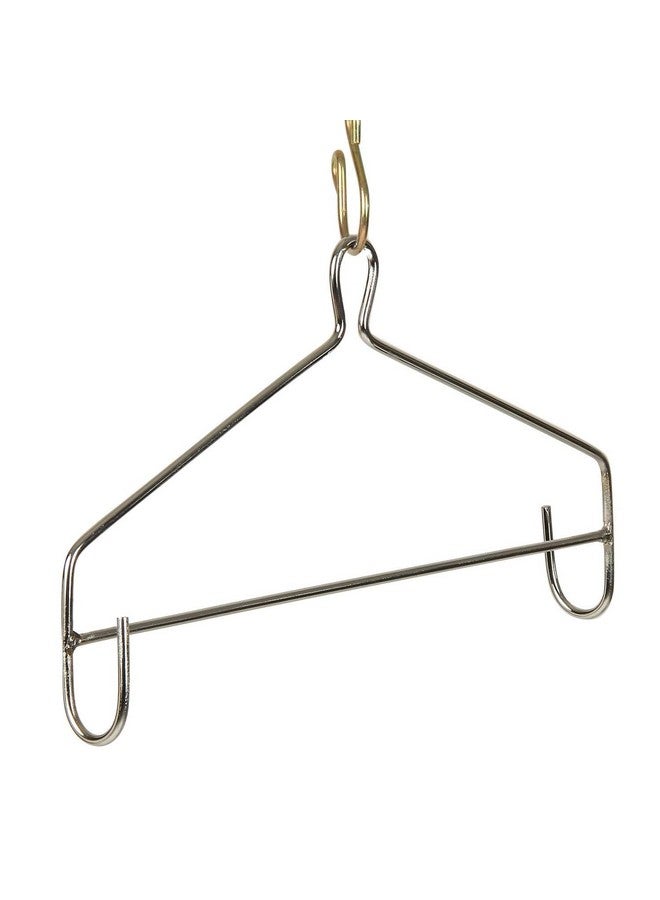 Mojo Toys Hanger Set For Baby Cradle Spring For Swing, Infant Jhula Swing Stainless Steel Hanger For Hanging Cralde, Thottil Hook, Jhoola, Palna, Jula, Swings (Hanger-Silver) - 24 Cm, 4 Cm, 3 Cm - Image 1
