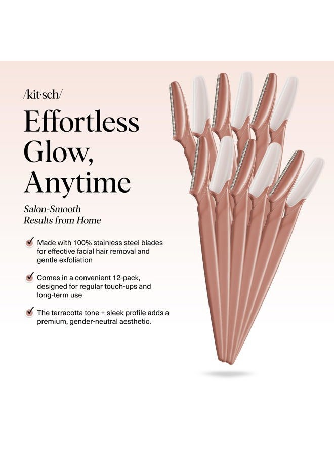 Kitsch , Recycled Plastic Dermaplaner, Terracotta, 12 Pieces - Image 2