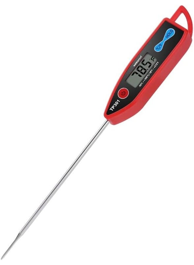 Digital Water Thermometer for Liquid, Candle, Instant Read with Waterproof for Food, Meat, Milk, Long Probe - Image 1