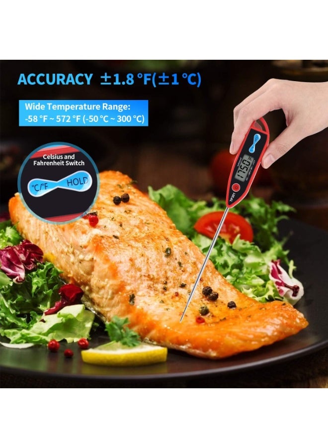 Digital Water Thermometer for Liquid, Candle, Instant Read with Waterproof for Food, Meat, Milk, Long Probe - Image 2