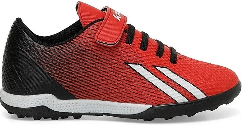 كينتيكس Enta Red Black White Children's AstroTurf Sports Shoes V2