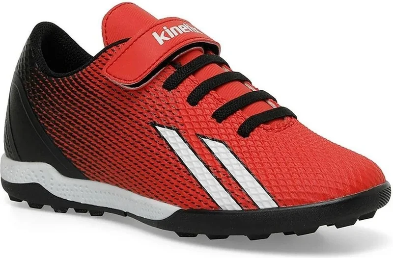 كينتيكس Enta Red Black White Children's AstroTurf Sports Shoes V2