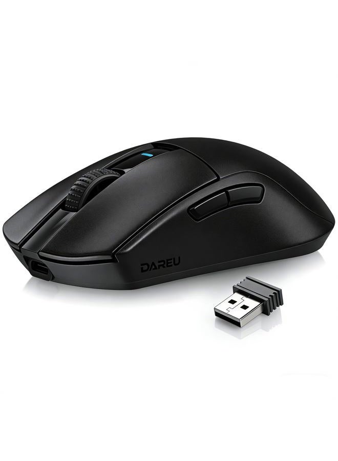 DAREU ماوس الألعاب اللاسلكي A950GM، 60 جرام خفيف الوزن، مستشعر بصري PAW3395 بدقة 26K DPI، 2.4G/بلوتوث/سلكي، يدعم الشحن السريع، 5 أزرار قابلة للبرمجة، عمر بطارية 128 ساعة للكمبيوتر/اللابتوب/ماك - Image 1